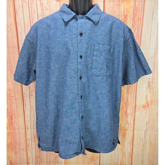 Vans Gilbert Crockett Large Classic Fit Denim Looking Shirt - Picture 1 of 9